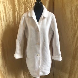 Lands End women’s faux suede/Sherpa coat 10/12